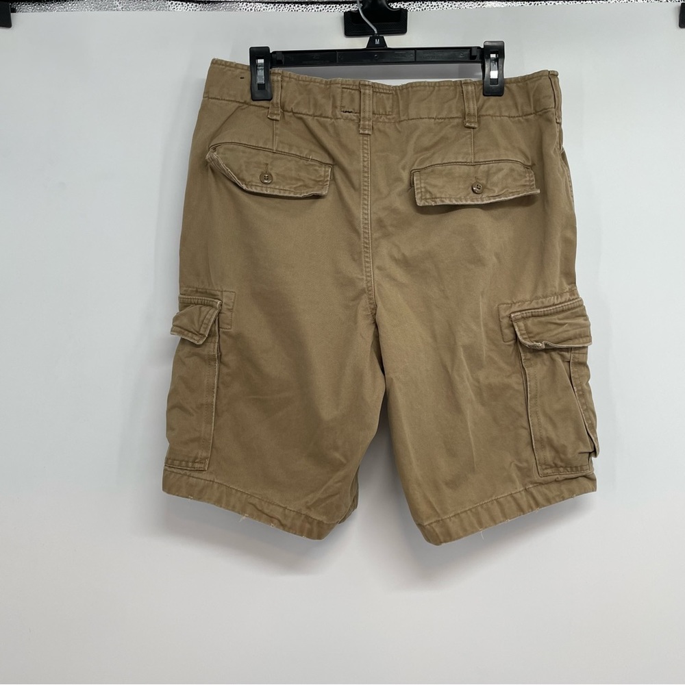 Abercrombie Fitch Shorts Mens 32 Button Fly  Cargo Shorts Khaki Tan - Picture 2 of 10